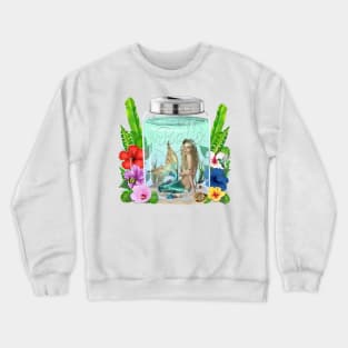 Mermaid in a Mason Jar Crewneck Sweatshirt